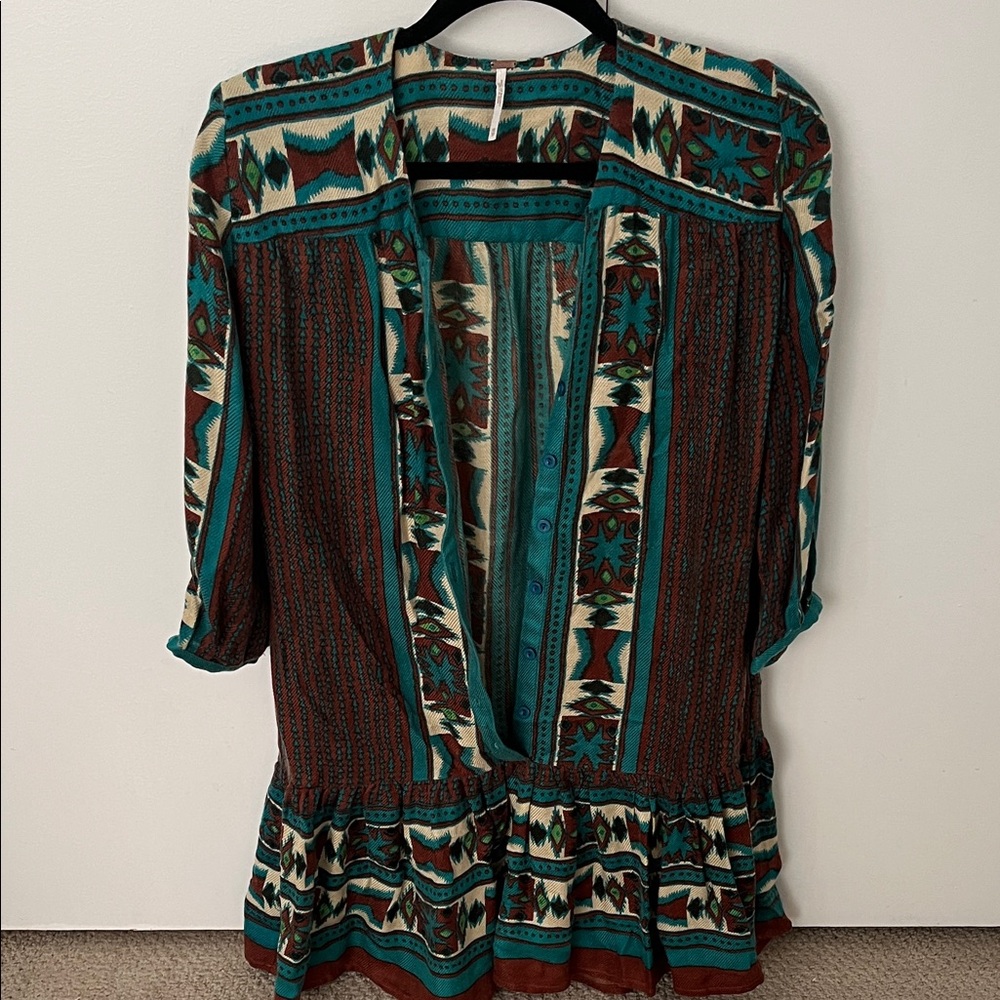 Free People Multicolor Bohemian Dress